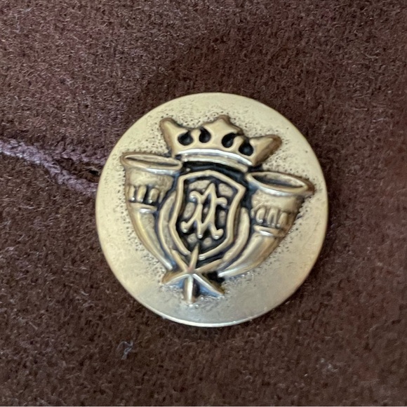 Vintage 100% Wool Chocolate Walnut Brown Sag Harbor Fall Blazer Jacket Size 10 - Picture 9 of 10